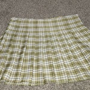 Shein plus size plaid skirt